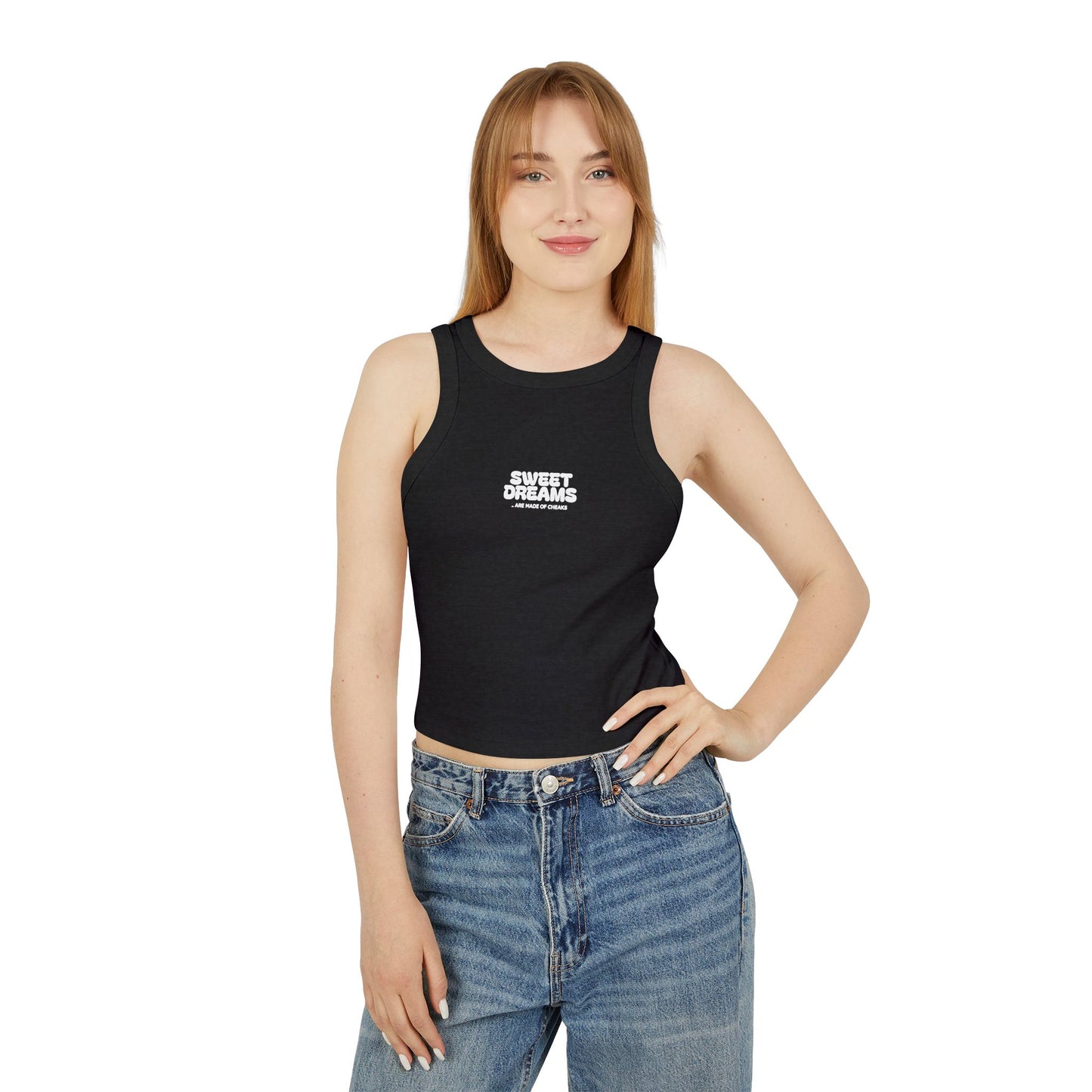 Sweet Dreams Women's Micro Rib Racer Tank Top