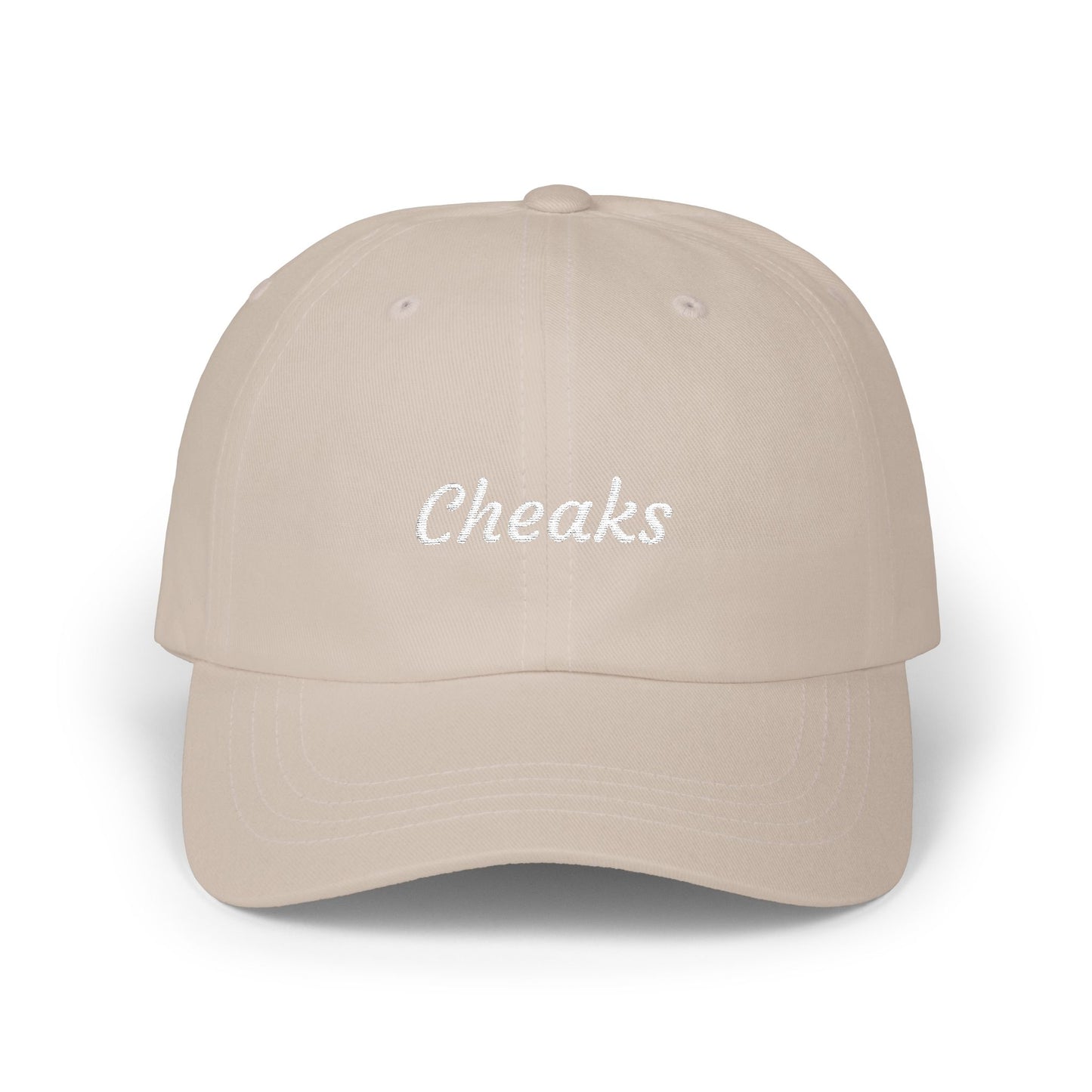 Classic Dad Cap with Cheaks Design, Trendy Baseball Hat, Casual Gift for Dads, Summer Accessory, Unisex Cap for Everyday Wear