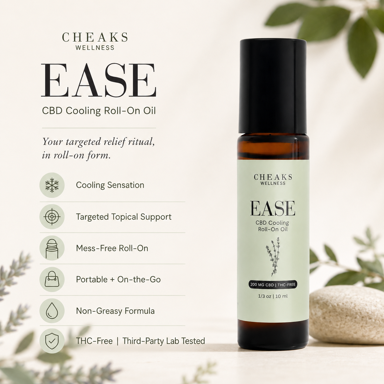 EASE — CBD Cooling Roll-On Oil