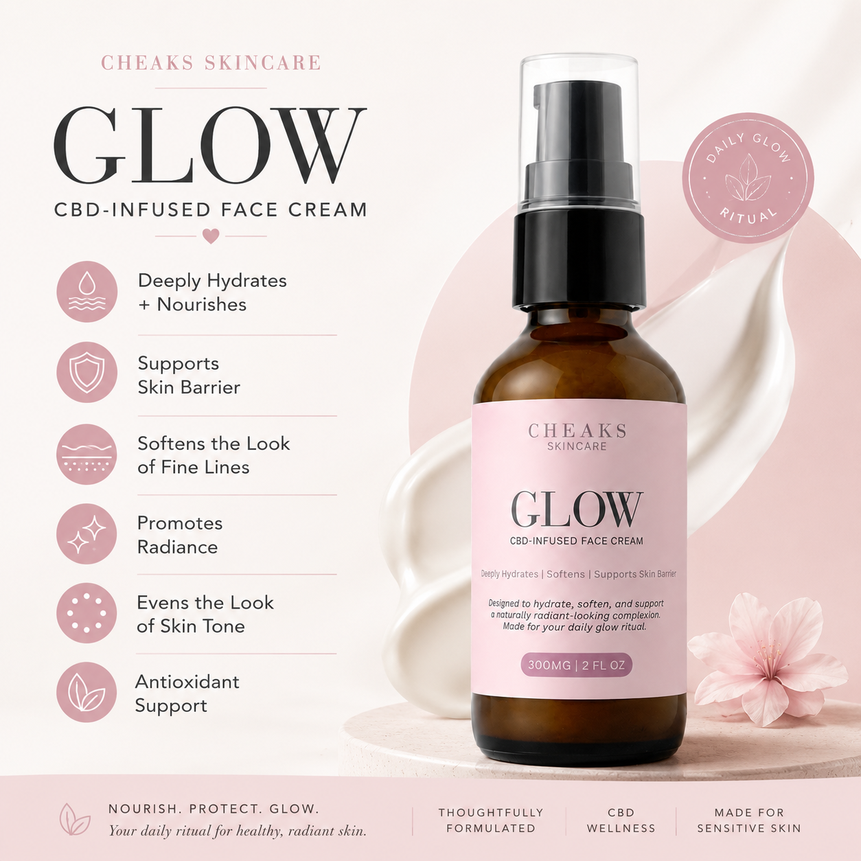 GLOW — CBD Infused Radiance + Hydration Face Cream